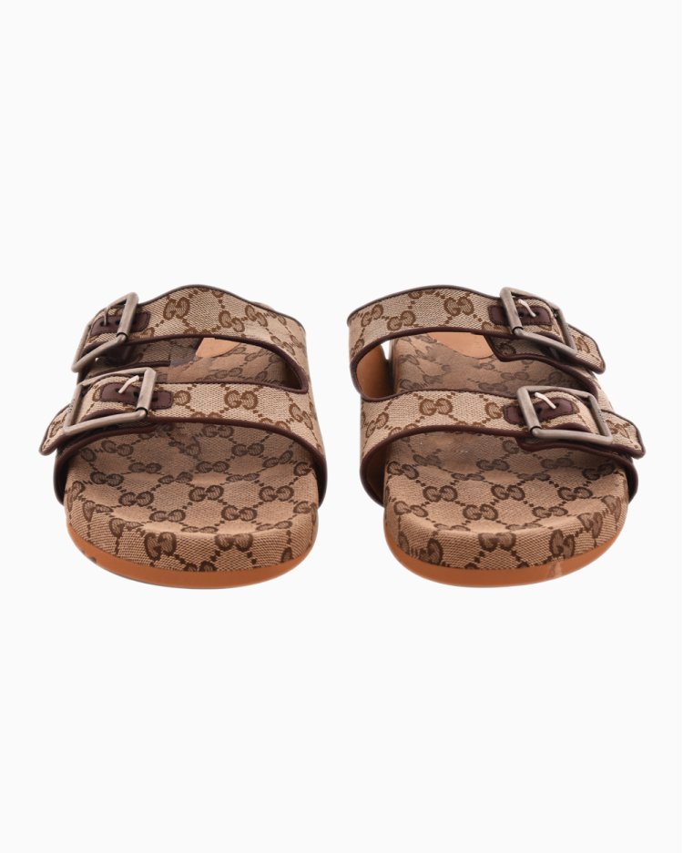Sandália Gucci Original Canvas Monograma Masculina